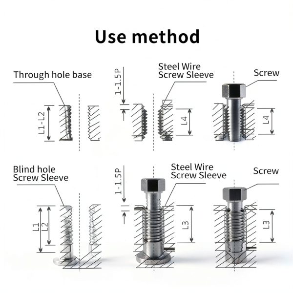 Wire Screw 60pcs Stainless Steel Helicoil Repair Kit M3-M10 by Ejoyous-5