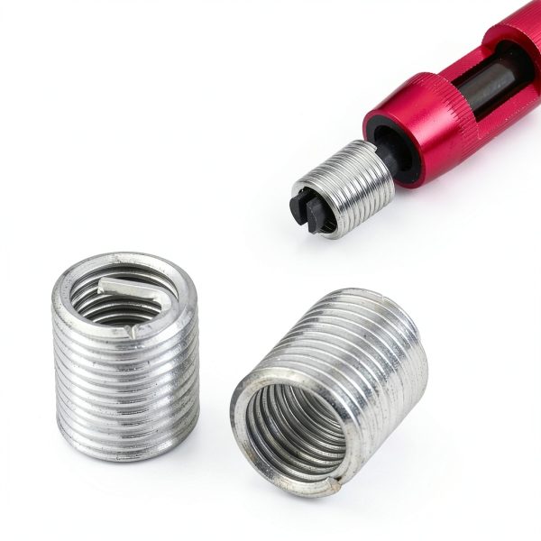Stainless Steel Thread Repair Sleeve Kit 60pcs Walfront M3-M10-3