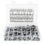 EVTSCAN 120 Pcs Stainless Steel Helical Threaded Inserts Kit, with M3 M4 M5 M6 M8 M10 M12 M14 M16 M18 Metric Wire Thread Inserts, Free Running Coil, for Repairing Damaged or Worn Out Threads-0