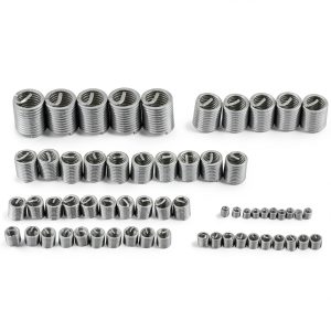 Stainless Steel Thread Repair Sleeve Kit 60pcs Walfront M3-M10-0