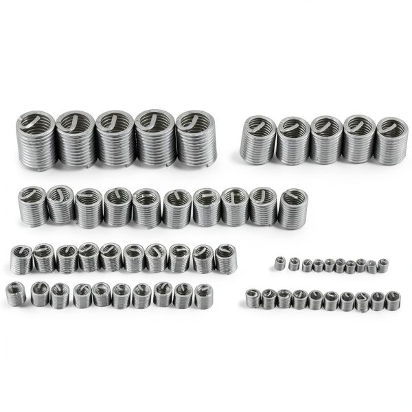 Stainless Steel Thread Repair Sleeve Kit 60pcs Walfront M3-M10-0