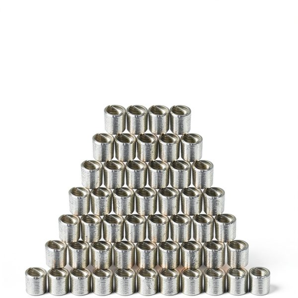 50PCS Helicoil Thread Repair Kits, M6 x 1.0 x 1.5D 304 Stainless Steel Wire Thread Inserts, M6 x 1.0 Helicoil Type Bolt Thread Repair Sleeve Assortment Set, Stripped Screw Hole Repair-1