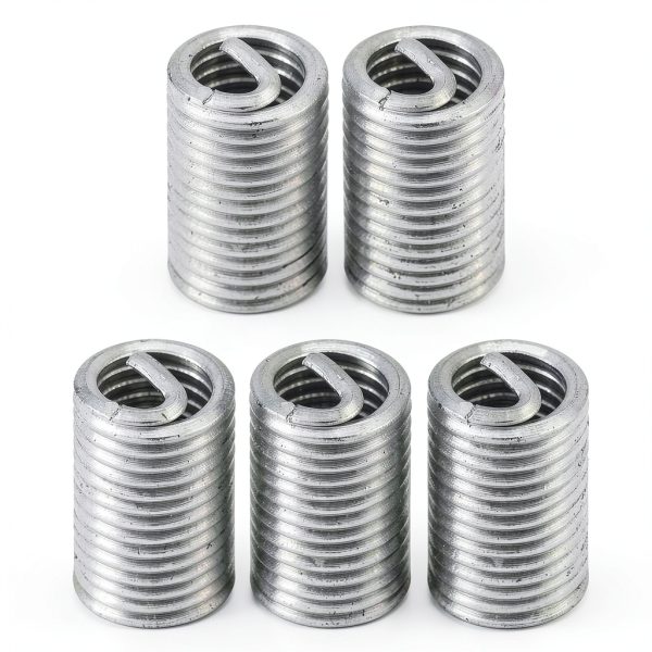 M6 Helicoil Inserts Qiilu Stainless Steel 304 Thread Repair Kit 50pcs-5