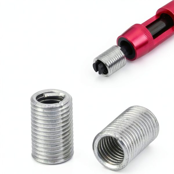 M6 Helicoil Inserts Qiilu Stainless Steel 304 Thread Repair Kit 50pcs-2
