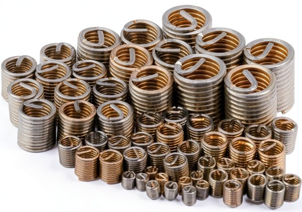 60 Pcs Wire Thread Inserts kit, M3 M4 M5 M6 M8 M10 Stainless Steel Wire Screw Sleeve Thread Repair Kit for Helical Repair, Eliminate Screw Hole Deviation-0