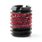 E-Z LOK Threaded Insert for Metal 12L14 Carbon Steel Thread Inserts 4-40 Internal Threads, 10-32 External Threads, 0.250" Length Pack of 10-0