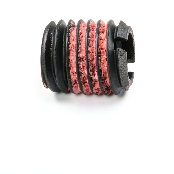 E-Z LOK Threaded Insert for Metal 12L14 Carbon Steel Thread Inserts 4-40 Internal Threads, 10-32 External Threads, 0.250" Length Pack of 10-1