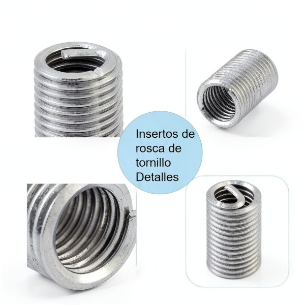 M6 x 1.0 x 3D Stainless Steel Helical Thread Inserts 50pcs SALUTUYA-5