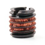 E-Z LOK Threaded Insert for Metal 12L14 Carbon Steel Thread Inserts 1/4-20 Internal Threads, 7/16-14 External Threads, 0.437 Length Pack of 10-0