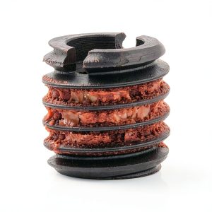 E-Z LOK Threaded Insert for Metal 12L14 Carbon Steel Thread Inserts 1/4-20 Internal Threads, 7/16-14 External Threads, 0.437 Length Pack of 10-0