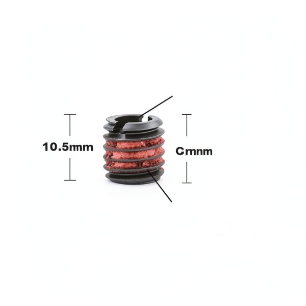 E-Z LOK Threaded Insert for Metal 12L14 Carbon Steel Thread Inserts M6-1.0 Internal Threads, M10x1.5 External Threads, 10.49 mm Length Pack of 5-1