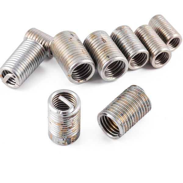 Thread Repair Insert Luatoxry 50pcs M6 x 1.0 x 3D Steel Silver-7