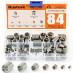 84 Pcs 304 Stainless Steel Metric M3 M4 M5 M6 M8 M10 M12 Wire Thread Inserts Steel Sheath Helicoil Type Screw Repair Sleeve Assortment Kit-0