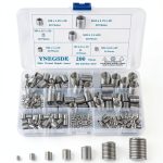 304 Stainless Steel Helical Coiled Metric Thread Repair Kit - 200Pcs Assortment Kit - M3, M4, M5, M6, M8, M10, M12 Wire Screw Sleeve Inserts-0