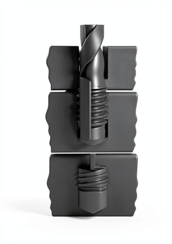 E-Z Lok Externally Threaded Insert, C12L14 Carbon Steel, Meets AISI 12L14, 3/8"-16 Internal Threads, 1/2"-13 External Threads, 0.500" Length, Made in US (Pack of 10)-2