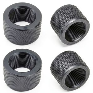 4-Pack Combo: 2 x 5/8x24 Thread Protectors & 2 x 1/2x28 Thread Protectors - Durable, Protective, and Easy to Install-0