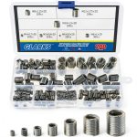 Wire Inserts Screws Sleeve Kit Glarks 200pcs 304 Stainless Steel-0