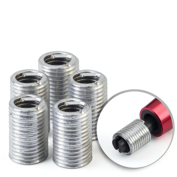 M6 x 1.0 x 3D Stainless Steel Helical Thread Inserts 50pcs SALUTUYA-2