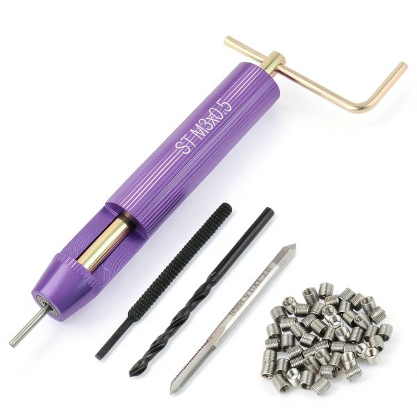 M3 Helicoil Thread Repair Kit - 50pcs Stainless Steel Coiled Wire-0
